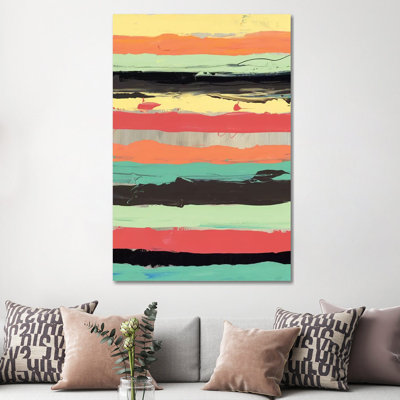 Alt Stripes II - Wrapped Canvas Painting