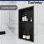 14" W × 25" H Bathroom Shower Niche Insert Shelf, Vertical Horizontal Install,Stainless Steel, Matte Black