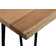 Solid Wood Top Metal Base Dining Table