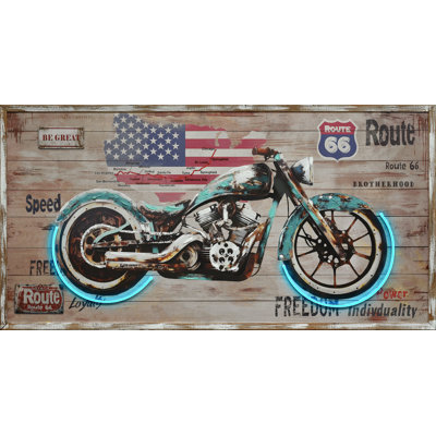 Art mural sur toile encadré Route 48 "x 25" Route Freedom