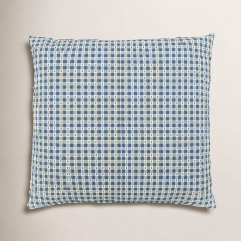 Calluna 22" x 22" Cotton Accent Pillow, Blue