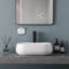Lavabo de salle de bain vasque rectangulaire en céramique blanche