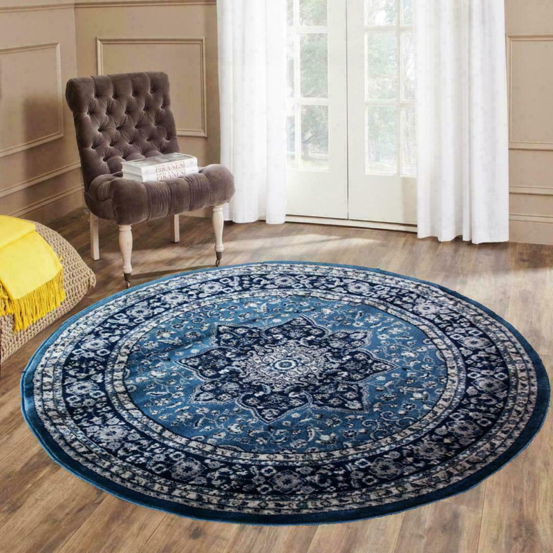 Okamoto Floral Area Rug, Round 120cm