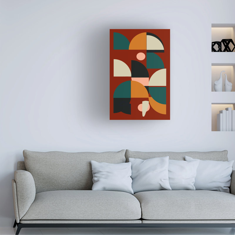 "Arches sur rouille II" sur toile, H 32 po x l 22 po
