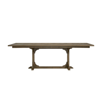 Counter Height Trestle Table - Almond