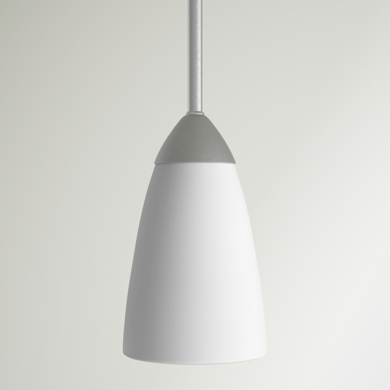 Seville One Light Mini-Pendant from Generation Lighting , Brushed Nickel, No