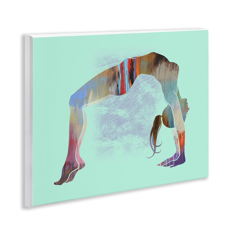 Art mural, pose de yoga, par Tim Parker