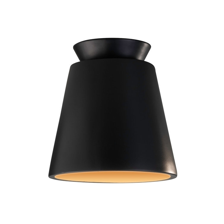 Logan Single Light Ceramic 7.75'' H X 7.5'' W  Flush Mount