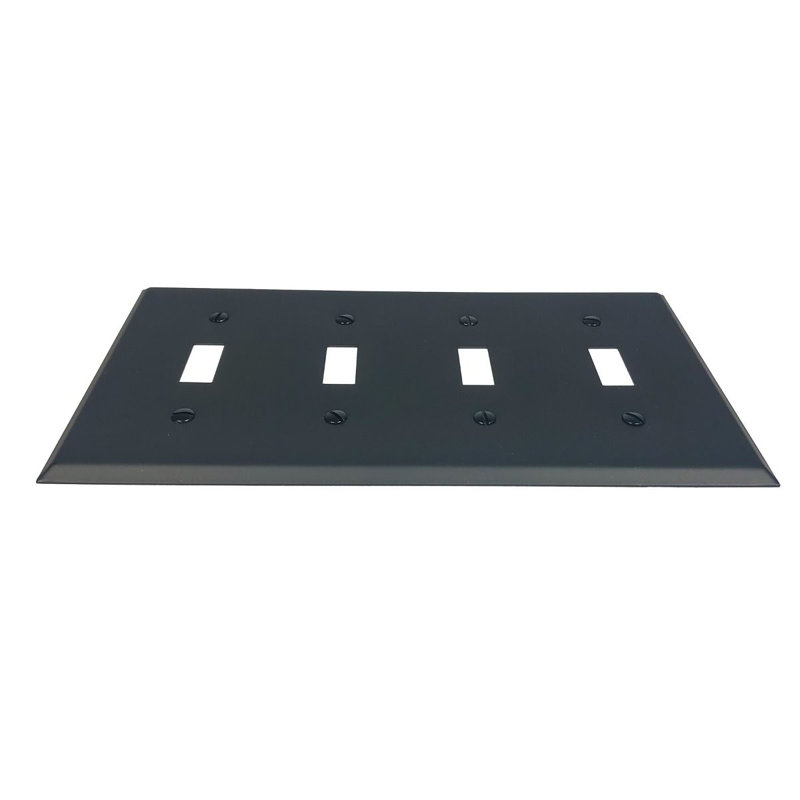 4-Gang Toggle Light Switch Wall Plate