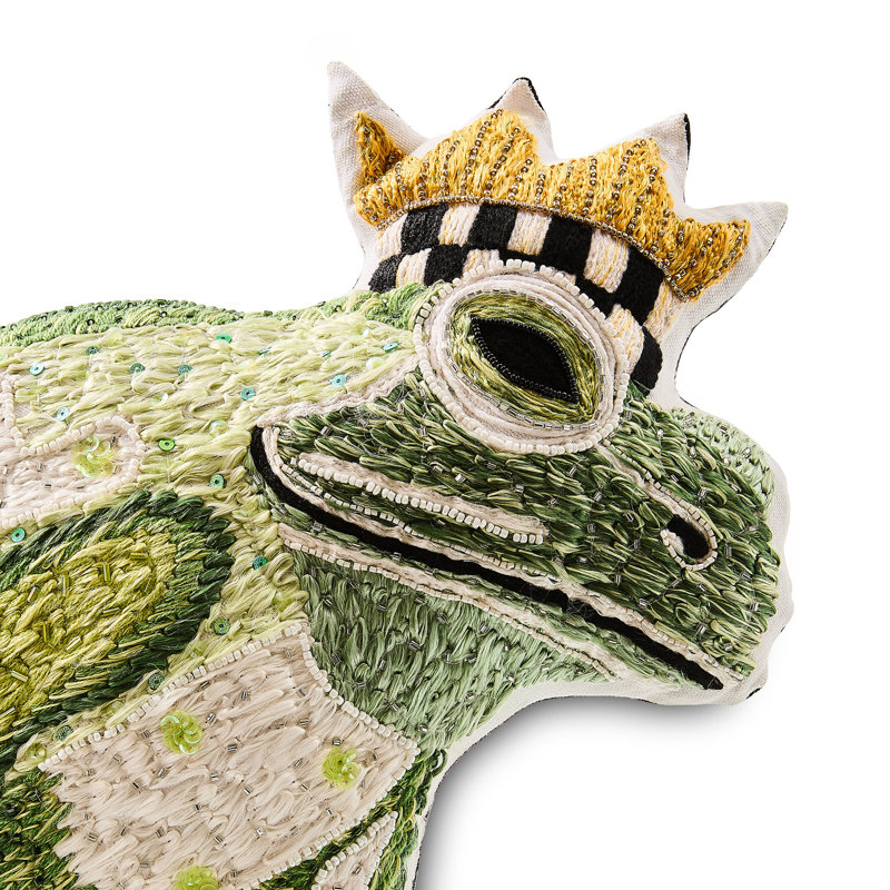 Frog Shaped Throw Pillow