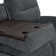 Endrik 87.8" Width Wall Hugger Power Reclining Sofa with Flip Down Console and LED Light, 3-Seater Couch for Small Spaces Living Room and RV
