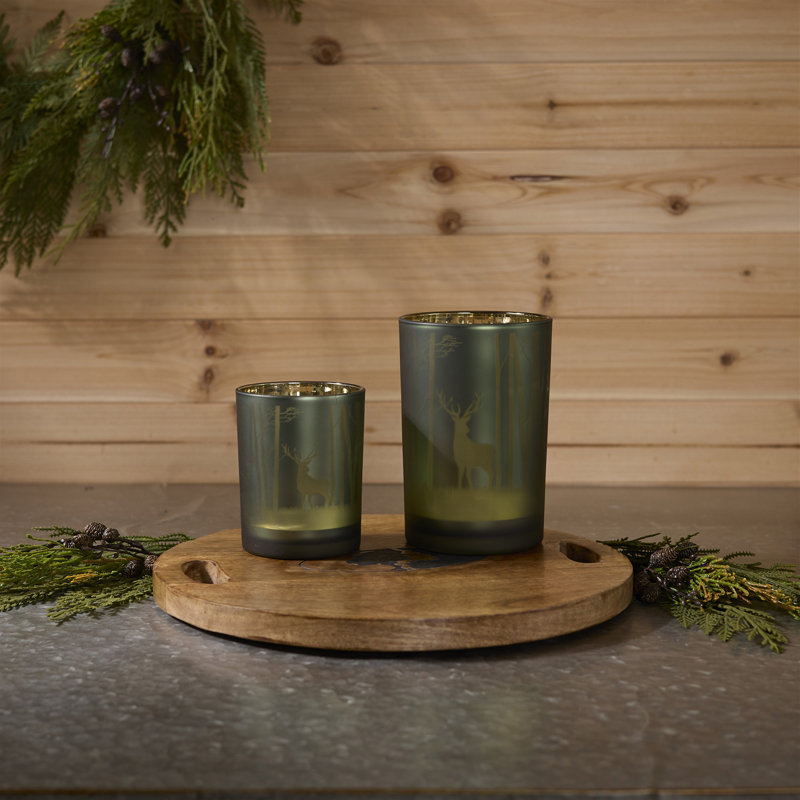 Mossy Oak Deer Candle Holder