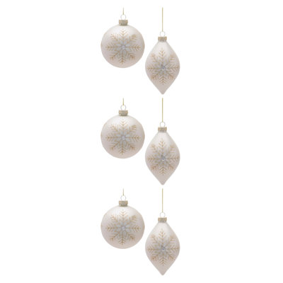 Glass Ornament Set (Set of 6)
