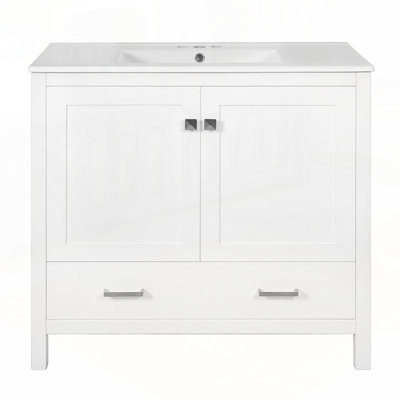 Meuble-lavabo moderne avec rangement avancé et lavabo durable