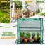 36 po x 18 po x 33 po Serre en PE vert avec sous-tapis en PE-124532631