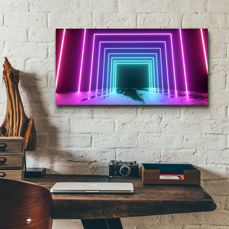 «Cyberpunk Futur» par Epic Portfolio, art mural en verre acrylique, H 12 po x l 24 po x P 0,2 po