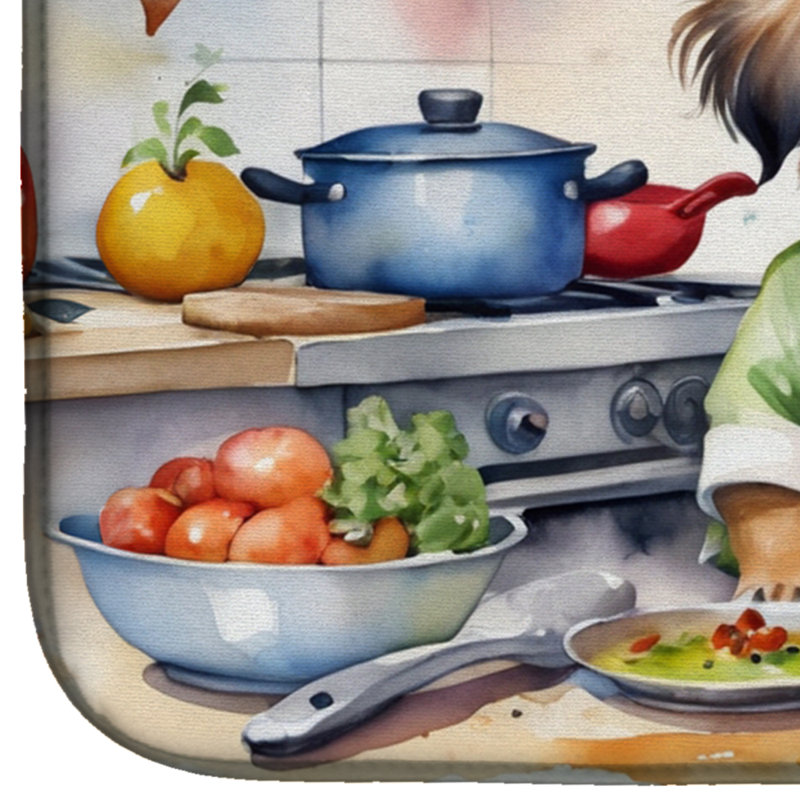 Tapis de vaisselle Tibetan Spaniel The Chef