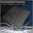 10" Square Rainfall & High Pressure Stainless Steel Bath Shower head  Matte Black-124802027