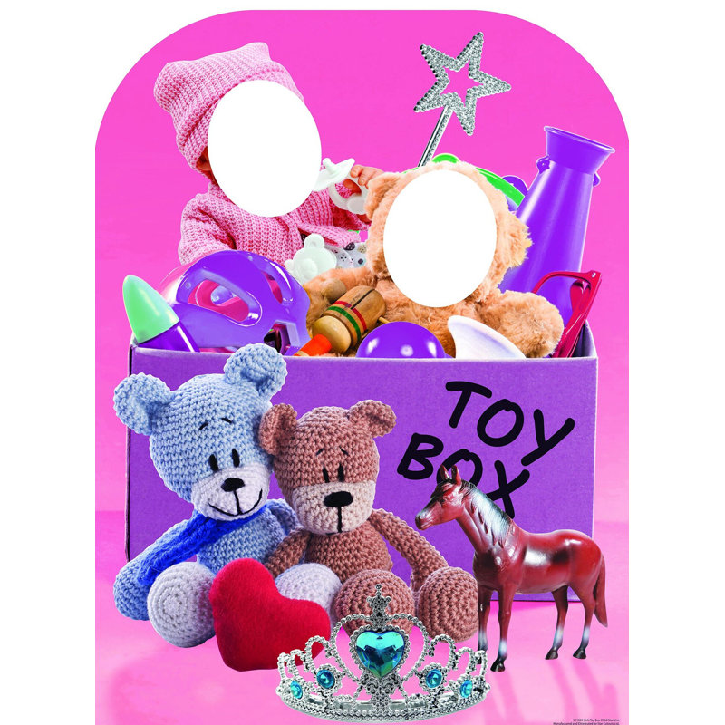 Accroche en carton boîte pour jouets fille