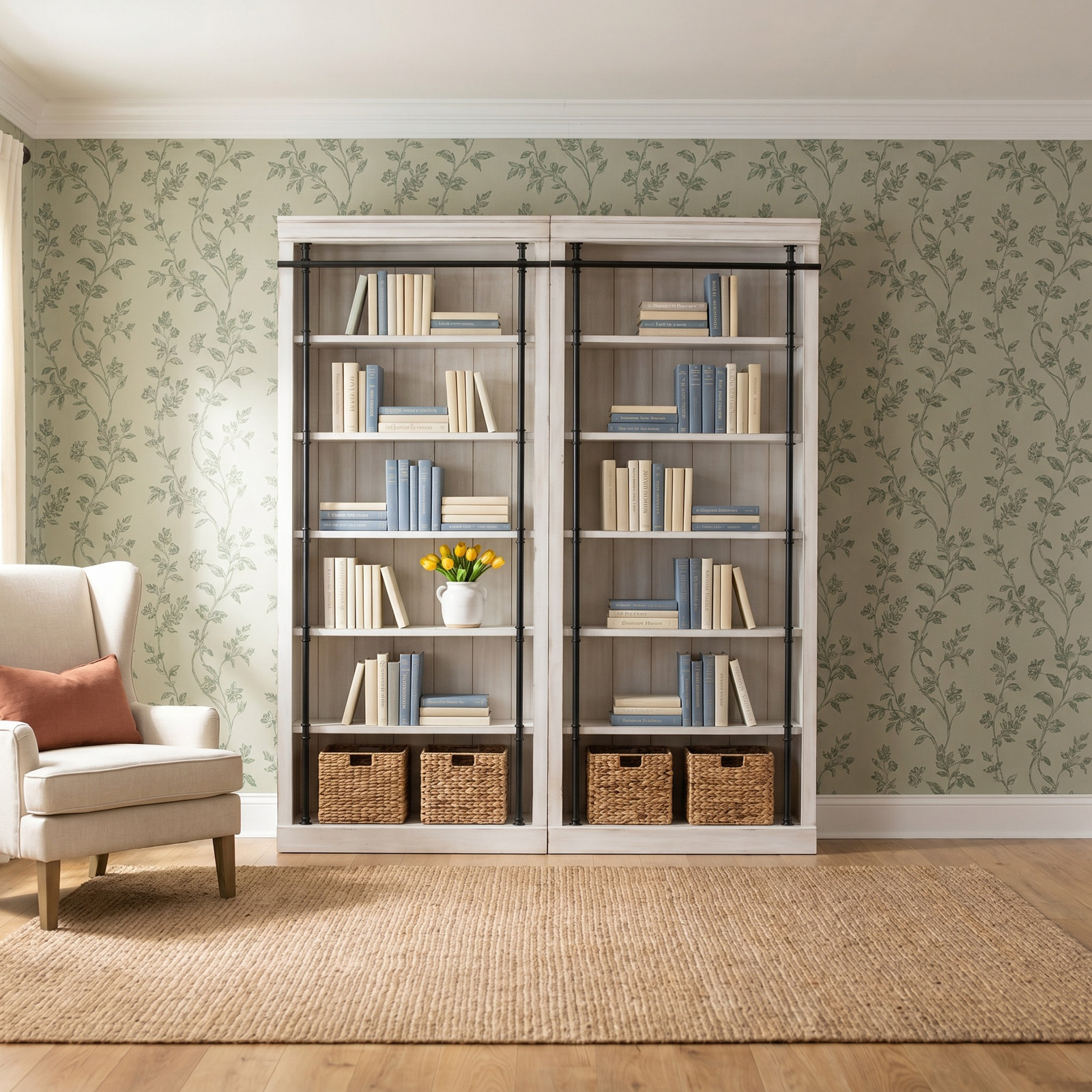 Lorna 80" Oak Bookcase