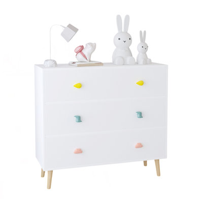 3 Drawer Dresser, Nightstand For Bedroom, Storage Cabinet, Bedroom Dresser