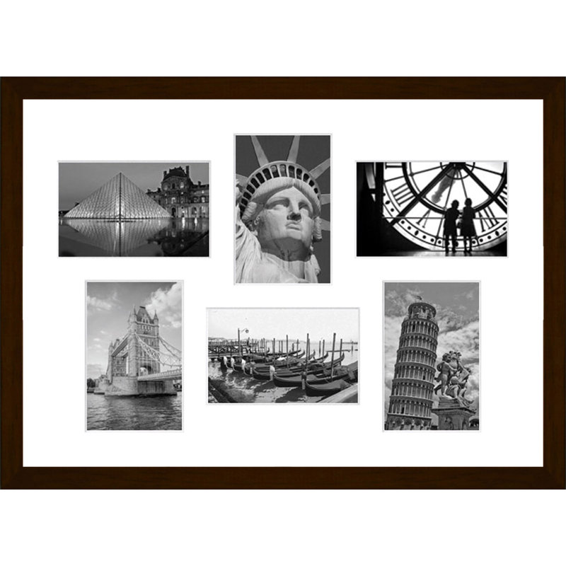 Johari Collage Picture Frame, Dark Brown