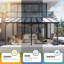 16 pi L 12 pi. Pergola Dmetal avec auvent