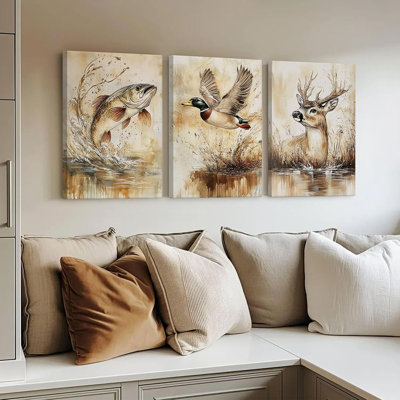 3 Piece Wrapped Canvas Set