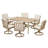 Whittlesey Rectangular Aluminum Dining Set with Cushions-408572169-408572174