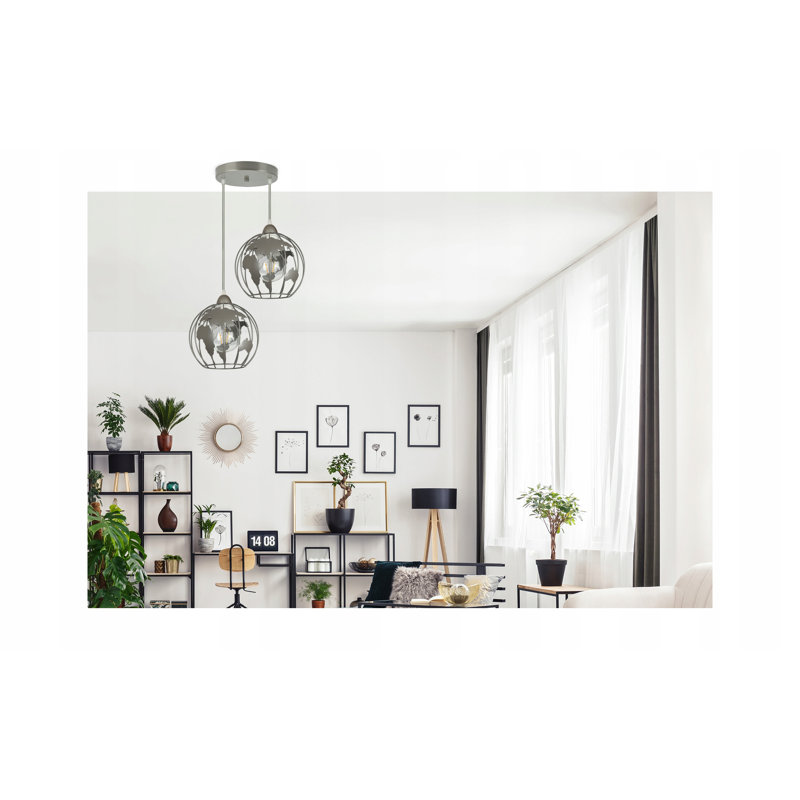 Hourani 2 - Light Sphere Pendant, Grey/Brown/Blue, Grey/Brown/Blue