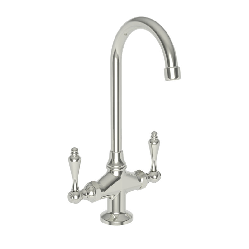 Nadya Double Handle Bar Faucet, Polished Nickel (PVD)