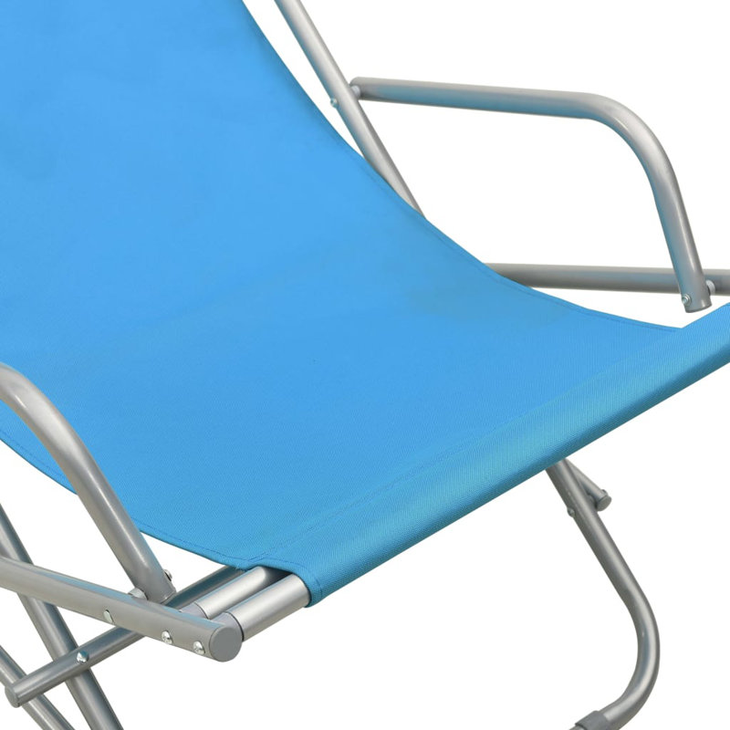 Ambia Folding Deck Chair, Blue