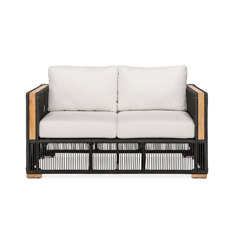 Campo Loveseat - Silver, Silver, Black