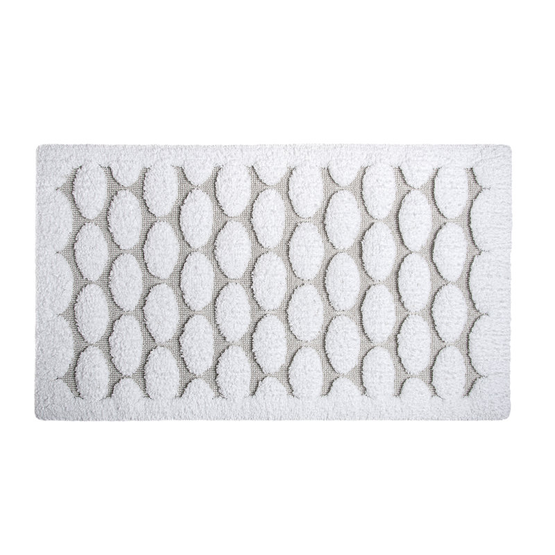 Petalo Geometric Bath Rug, 20" W x 31" L