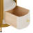 Led Smart Round Nightstand With Wireless Charging Station 13.78*25.59 In((D*H)-1868636187