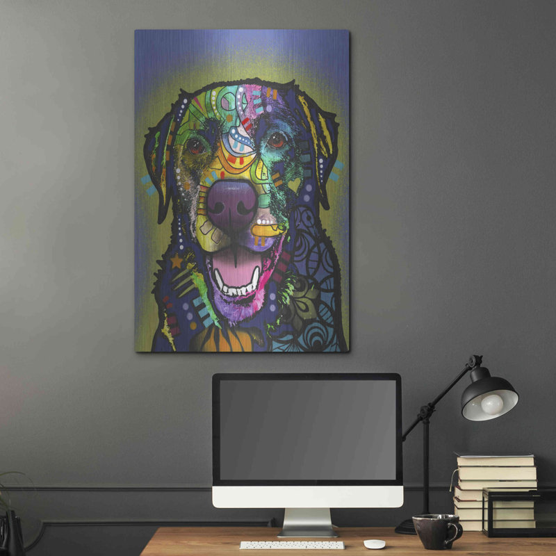 Luxe Art «Trust» par Dean Russo, métal «A» Trust par Dean Russo, H 36 po x l 24 po