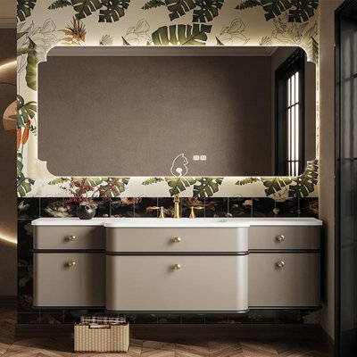 French style elegant bathroom cabinet.