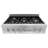 ZLINE 36 in. Legacy Gas Rangetop with 6 Burner Cooktop in Satin Stainless Steel with Griddle