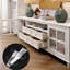 American style light luxury white TV cabinet-109476643