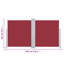 Dakota Fields 6cm W x 0cm D Fabric Cover Motorised Retractable Side Awning-519973822