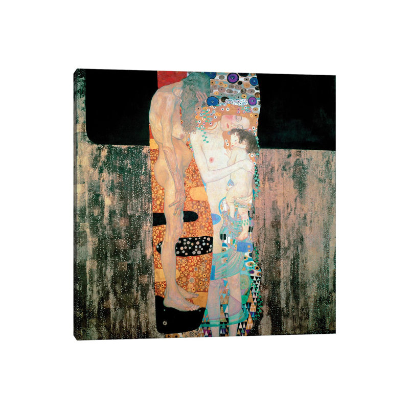 The Three Ages Of The Woman, 1905 by Gustav Klimt - Wrapped Canvas Painting, 30.48 cm H x 30.48 cm W