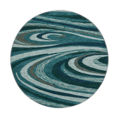 Nature Blue Indoor and Outdoor Area Rug