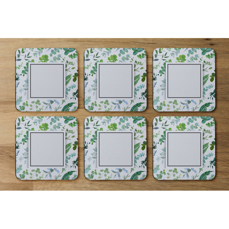 Square 6 Piece Coaster Set