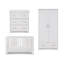 Nika 3 Piece Room Set & Underdrawer - White Wash