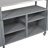 60.6'' Foldable Outdoor Kitchen Island Cart With Stainless Steel Top-1309335689