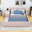 Lit plateforme en velours avec bureau Wakeeny-1317186485-1317186487