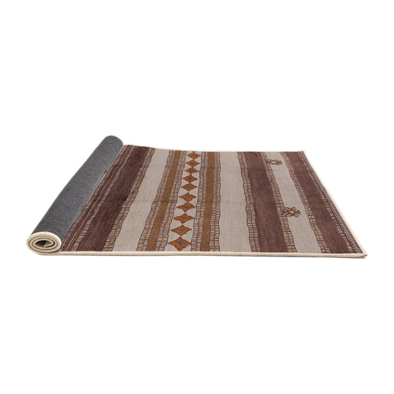 Tapis brun / gris McCook Southwestern, Rond 3 pi