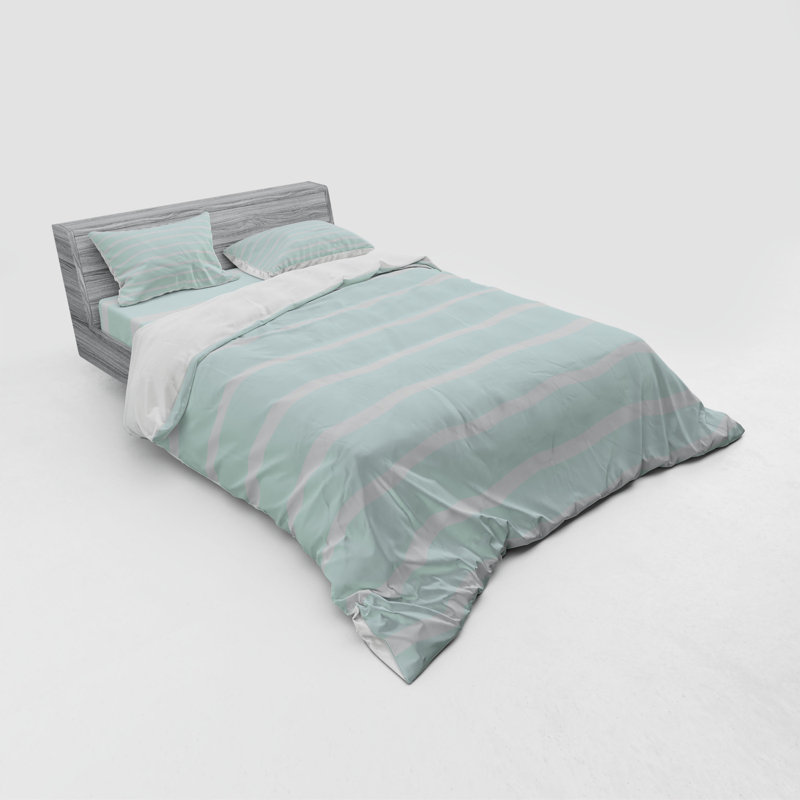 Coastal Striped Duvet Cover, Queen Duvet Cover + 3 Additional Pieces