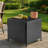 Patio Square Wicker Side Table-1946999459