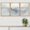 «Minimal Landscape IDEA4WALL», reproduction d'art sur toile encadrée, peinture à l'aquarelle gris pastel, coup de pinceau, paysage, formes abstraites, illustrations, décorations relaxantes / calmes zen pour le salon, la chambre à coucher, le bureau,